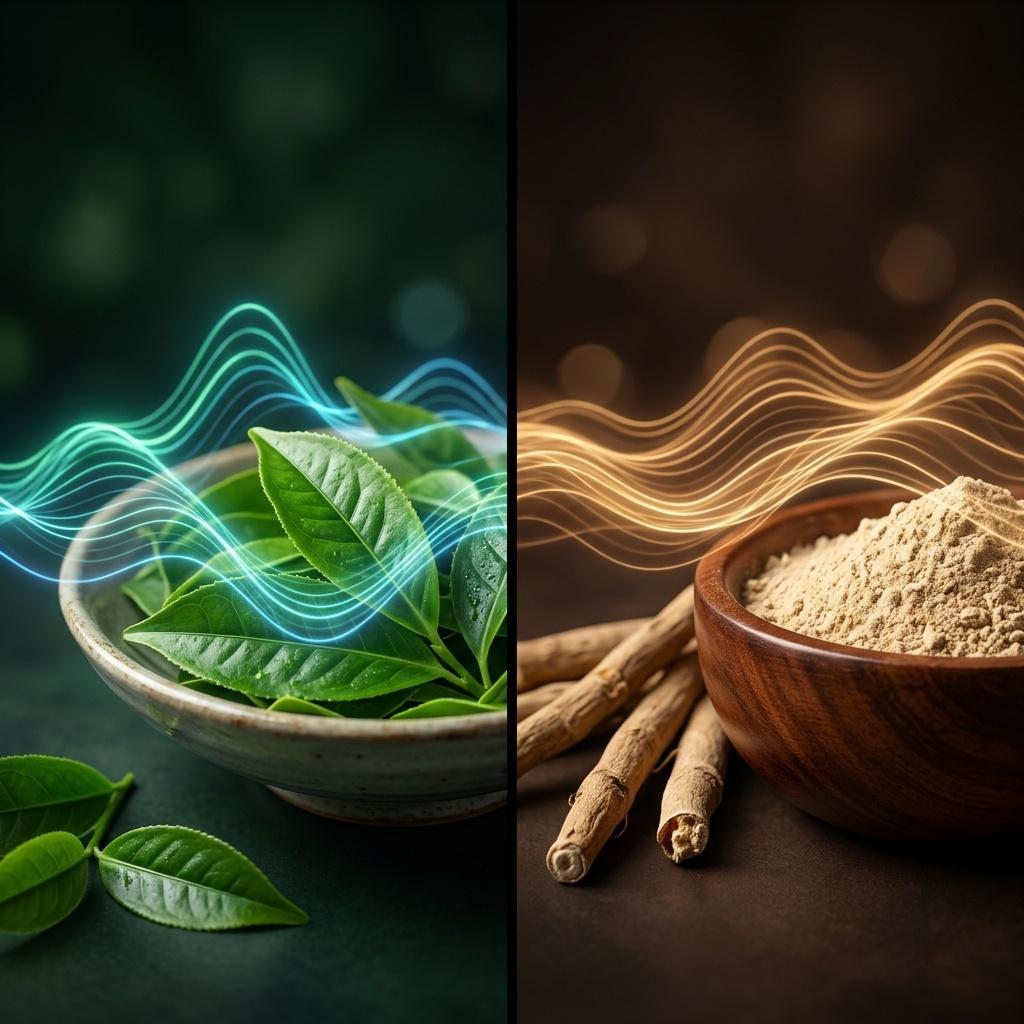 L-Theanine vs Ashwagandha comparison for stress and calm focus