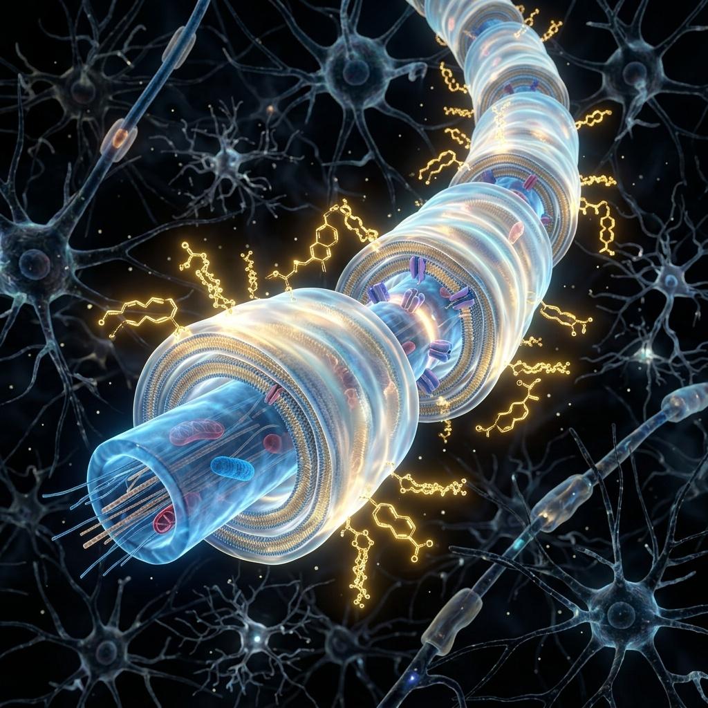 Foods that repair myelin sheath and nerve insulation diagram