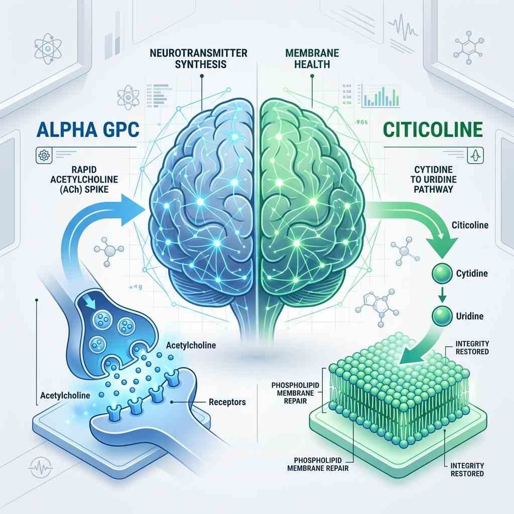 can you take alpha gpc and citicoline together synergy dual pathway mechanism