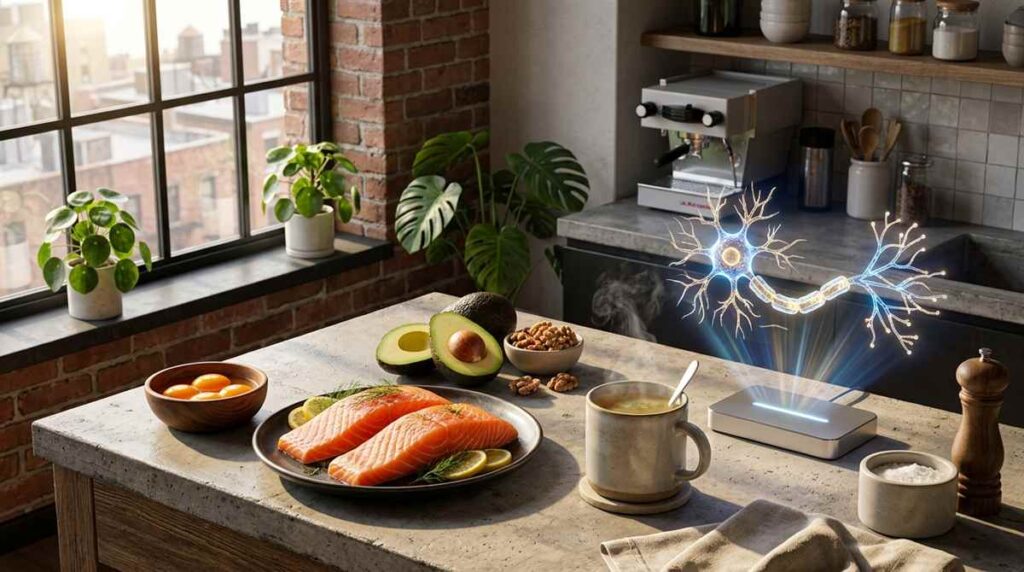 foods to rebuild myelin sheath salmon egg yolks avocado and neural hologram